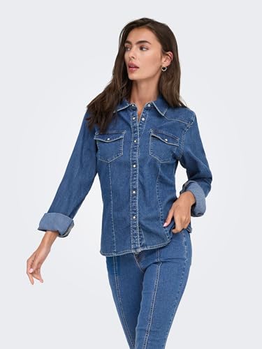 Upim, Camicia In Denim Donna, Unisex, Bianco, Taglia: M - 2