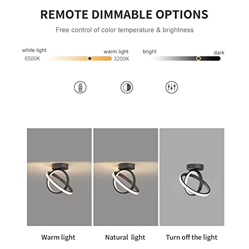 Reydeluz Small Led Ceiling Light Fixture,Circle Modern Led Ceiling Lamp Home Ceiling Lighting For Hallway Bedroom Kitchen Bathroom Cloakroom Balcony #TOP2