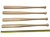 Meierle & Söhne - Juego de bate de béisbol de madera para niños (4 unidades)