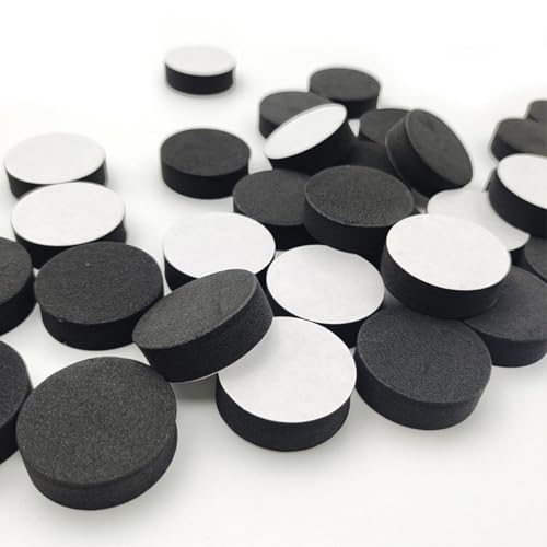 Lapiglo 60 patas de goma EVA para macetas, invisibles, antideslizantes, almohadillas para soporte de plantas, para interiores y exteriores, para protección para el suelo negro