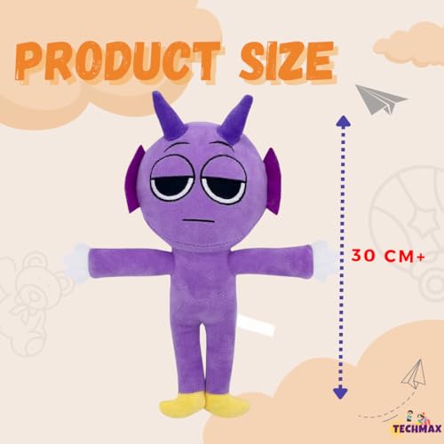 Image of Standing Purple Sprunki Plush Toys