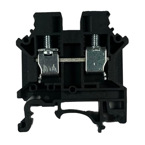 Bornier de rail DIN noir DK6N pour organiser les circuits électriques des boîtiers de commande