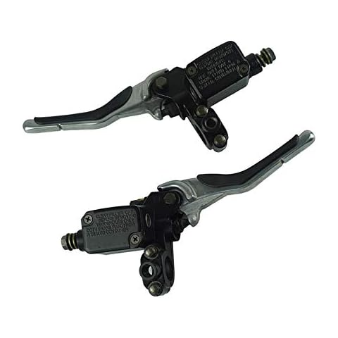 Cyclist store 1 Paar hintere Hauptbremszylinder nach Links und rechts Hebel Compatible for Yamaha Aerox YQ50 1997-2013 MBK Nitro (Farbe : Right-Left) Cover