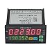 Dual Display Digital Counter, 6 Digits Diode AC/DC Length Meter Black