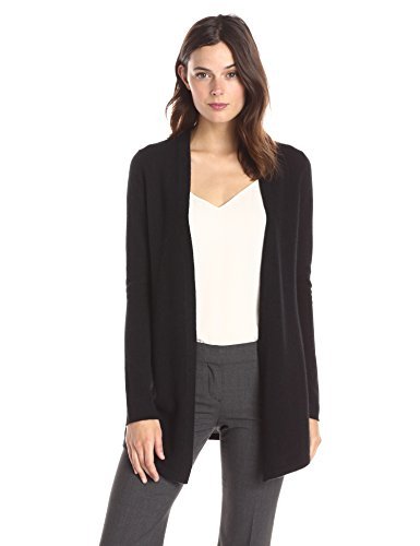 Amazon Brand - Lark & Ro Women's 100% Cashmere Soft Drapey Open Front Cardigan Sweater