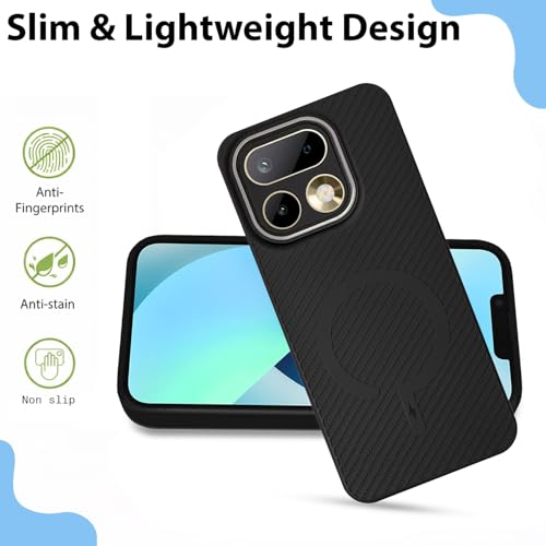 Image of LIRAMARK Rugged Carbon Fibre TPU Armor Silicone Back Cover Case for Realme 16 Pro Plus 5G