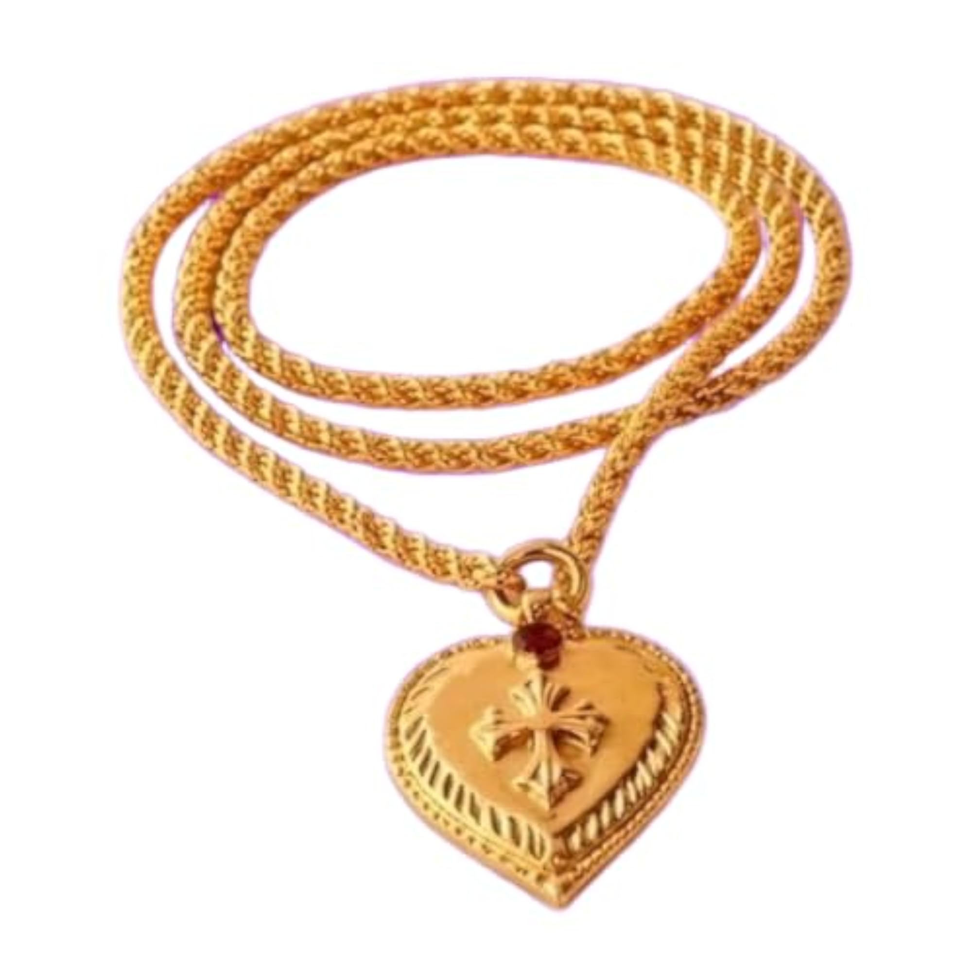 24 Inch Christian Cross Pendant Necklace, Faith-Inspired Gift