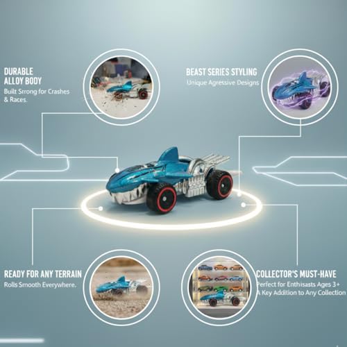 Image of GENIE'S TOY BUS 1:64 Scale Die-Cast Racing Car I Sports Car with Free Wheel Mechanism I Premium Metallic Finish I Kids Collectible Toy for Ages 3+ I Best Birthday Gift for Kids
