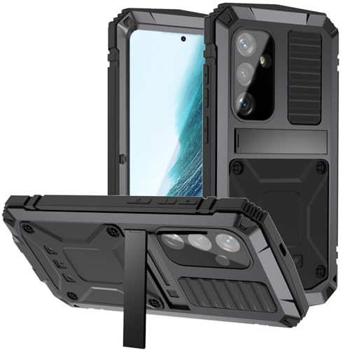 Coque robuste outdoor pour Samsung S25 Plus avec protège-écran intégral noir
