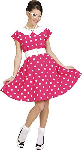 W WIDMANN MILANO Party Fashion - Kostüm 50er Jahre Lady, Kleid mit Gürtel, Rockn Roll, Twist