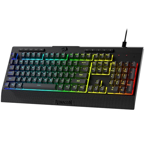 Redragon K525 RGB Backlit 104 Keys Wired Membrane Gaming...