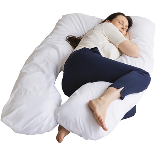 Organic U-Shaped Pregnancy Pillow – Full Body Support...