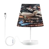 Qualité durable : l'abat-jour agréable pour les yeux est fabriqué en tissu de lin, blanc chaud, lumière confortable et douce pour créer une atmosphère confortable et romantique. Lampe de table LED reliant la base stable, sans installation d'abat-jour, pas besoin d'installer une ampoule, avec une ligne de bouton USB non amovible, un interrupteur à bouton-poussoir.