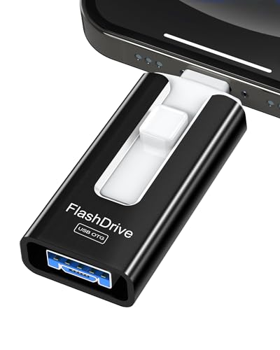 USB Flash Drive 512GB, Photo Stick Memory External Data Storage Thumb Drive Compatible for Phone, Pad, Android, PC and More Devices (Black)