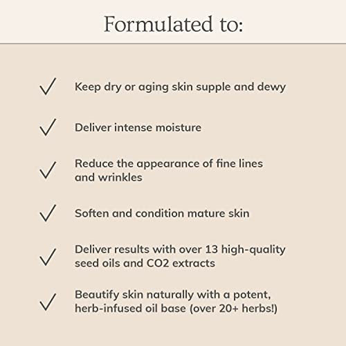 Annmarie Skin Care Anti-Aging Facial Oil - Handcrafted, Herb-Infused Moisturizer With Organic, Antioxidant-Rich Jojoba Oil, Chia & Brocolli Seed Oils, Intense Moisturization For Dry, Mature Skin (30Ml, 1 Fl Oz) #TOP2