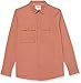 Amazon Essentials Men's Standard-Fit Long-Sleeve Two-Pocket Utility Shirt, Clay, X-Large Tall