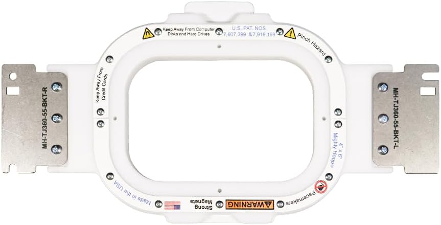 Mighty Hoop 4x6 Magnetic Hoops Embroidery Hoops for BAi Commercial Embroidery Machines