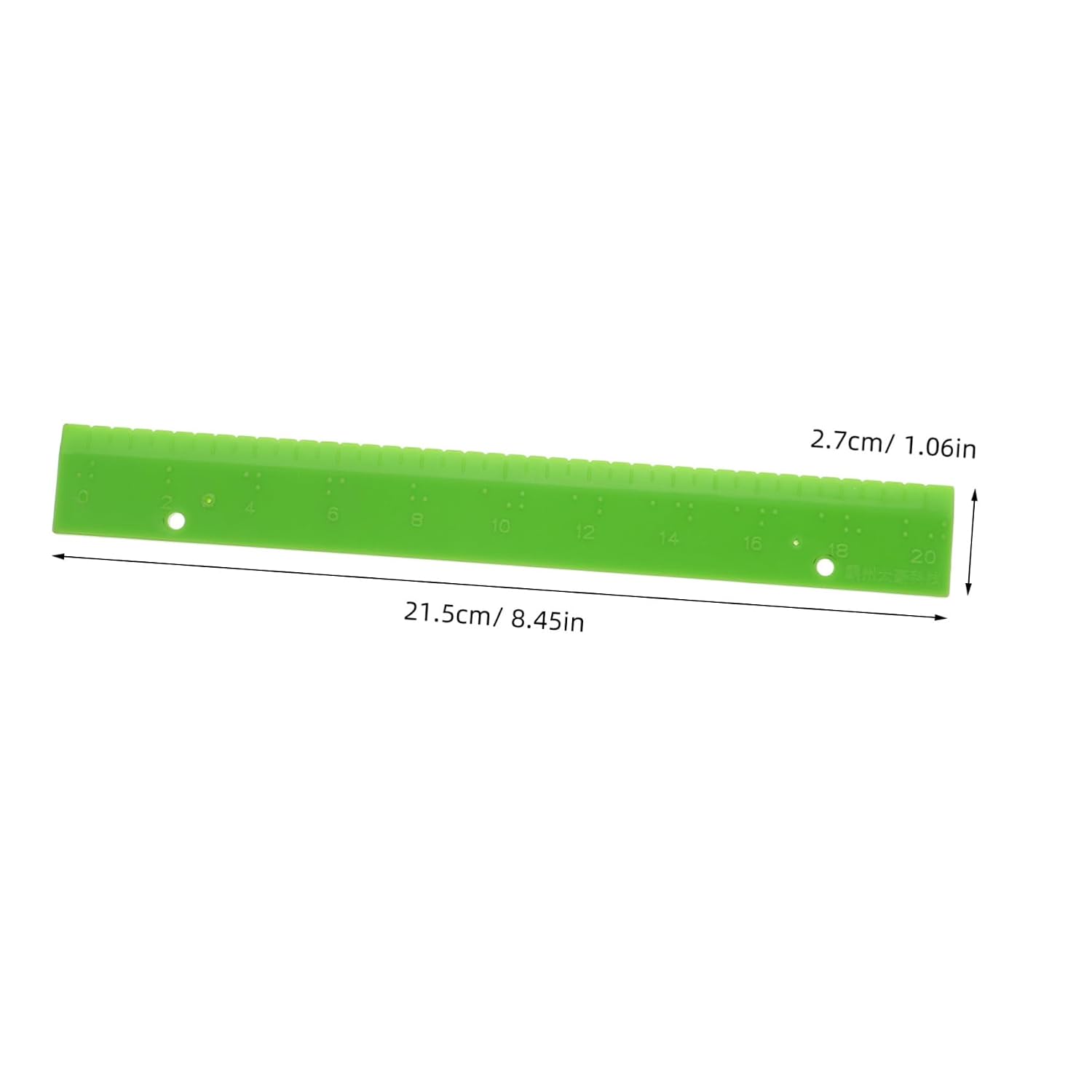 Beavorty Braille Ruler for Blind Tactile Measuring Tool for Visual Impairments Simple Structure Durable Aid for Students and Professionals