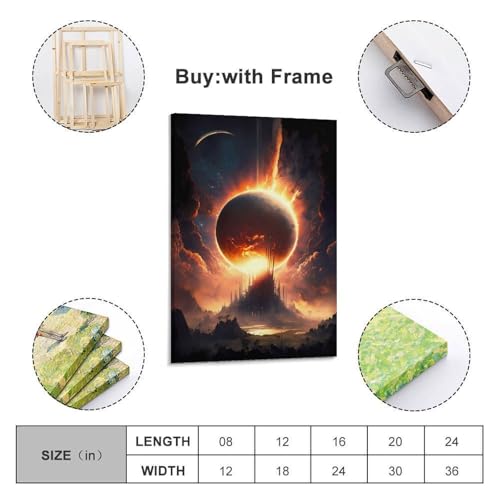 Affiche Super Sun Eclipse POLIUAWS : transformez votre espace en un havre de paix artistique