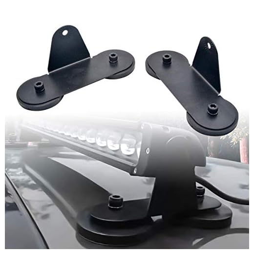 SUNWAN 2 st universal bil tak LED ramp monteringsfäste stark magnetisk arbetslampa konsol stötfångare lamphållare för off-road bil, lastbil 4 WD, SUVs