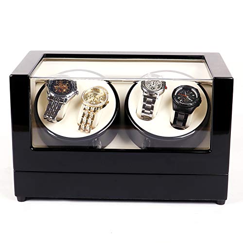 Zwarte Fineer Displaybox met 10 Vakken voor Horloges en Sieraden | Op