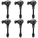 Set of 6 Ignition Coils For 03-09 Infiniti FX35 G35 G35X M35 M35X Nissan 350Z V6 3.5L UF401 C1439 22433AL615 5C1430