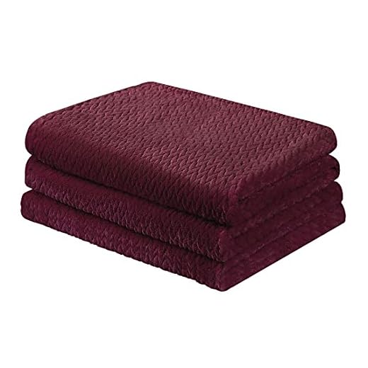 Mysigt fleecefilt Mjukt och lätt filt Stickat mönster Lättskött Plysch sofffilt Fleecesoffertäcke Sängöverdrag för insida eller utsida Mörkröd 200 x 230 cm
