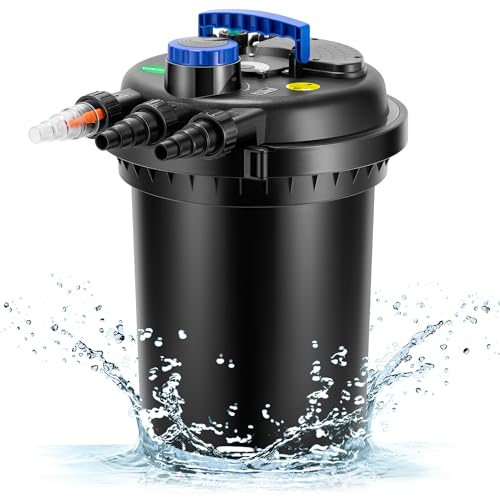 Vivogrow Bio Pressure Pond Filter With 13w Uv-c Light 2630 Gph Suitable For K...
