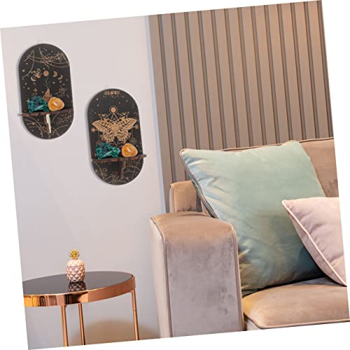 Abaodam Organizador De Joias 12 Peças Suporte De Exibição De Cristal Montado Na Parede Suporte De Cr