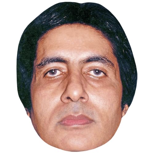 Amitabh Bachchan (Young) Celebrity Mask, Flat Card Face, Fancy Dress Mask