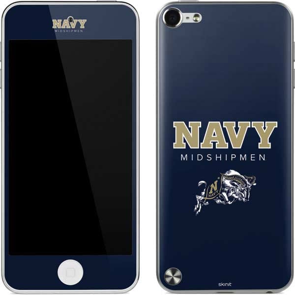 Skinit Decal MP3 Player Skin Compatible with iPod Touch (5th Gen&2012) - Officially Licensed College Navy Midshipmen Design
