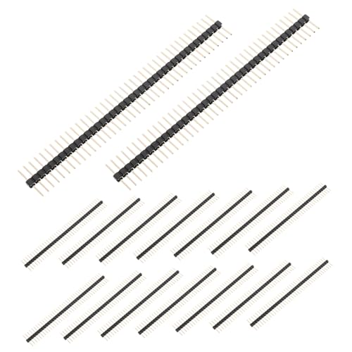 Conector hembra 2.54 mm tira de 40 pines dorados para PCB recta