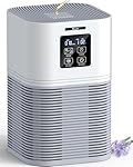 VEWIOR Air Purifiers for Home, Air Purifiers for Large Room up to 1200 sq.ft, H13 True HEPA Air Filter with Fragrance Sponge 6 Timers Quiet Air Cleaner for Pet Dander Wildfire