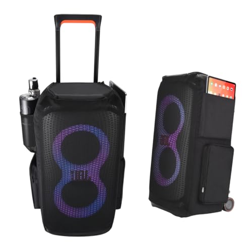 Outdoor KTV Speaker Cover for JBL PartyBox Stage 320 Wireless Speaker Portable Microphone Audio Cable Large Capacity Storage，Multifunctional Protect Case for JBL PartyBox 320 Case