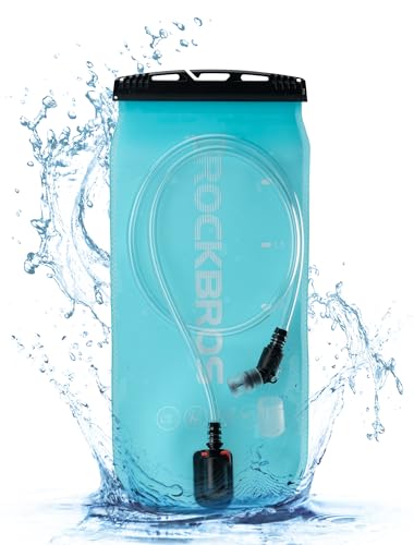 ROCKBROS Hydration Bladder 2L Water Reservoir Leakproof Water Bladder BPA Free Hydration Pack Bladder Large Opening Water Storage Bladder Bag for Cycling Hiking