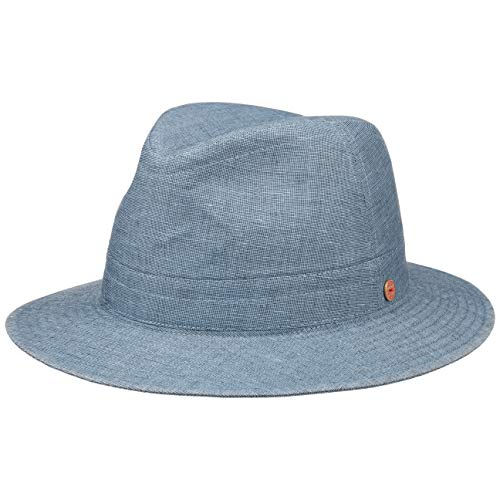 Preisvergleich Produktbild Mayser Sheridan Savona Traveller Stoffhut Travellerhut Sommerhut Sonnenhut Baumwollhut Leinenhut Damen / Herren - Made in The EU Frühling-Sommer - 60 cm Denim