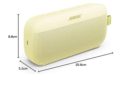 Image of Bose SoundLink Flex (2nd Gen) Portable Wireless Bluetooth Speaker Small Powerful for Outdoor Parties, Up to 12H Runtime, IP67 Waterproof and Dustproof, Lemon Yellow