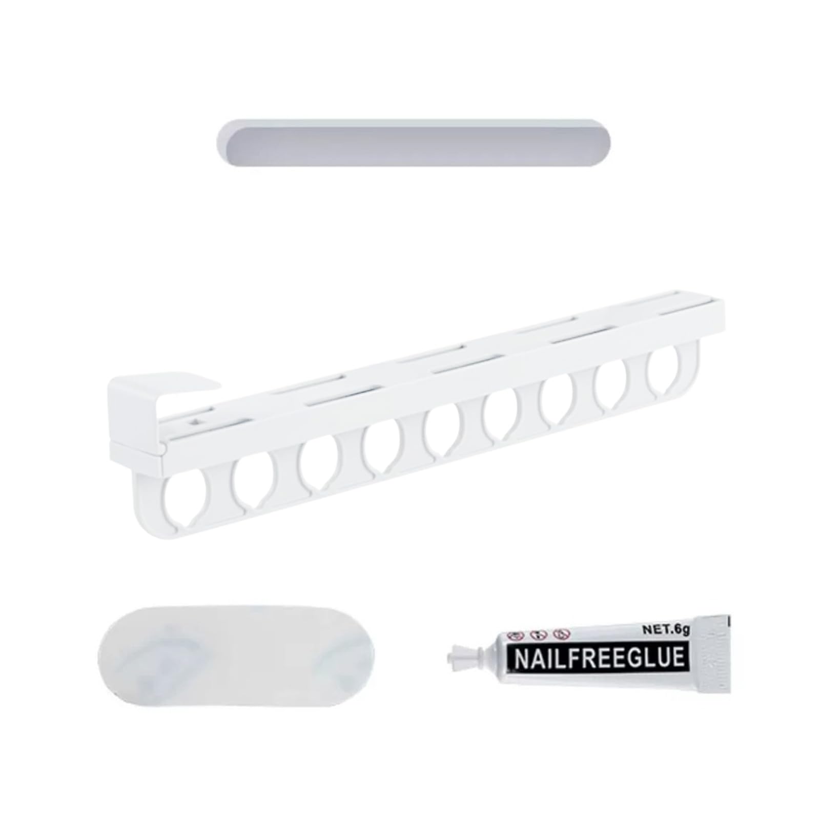 Kaeltsyn Pull Out Garment Holder Designed for Compact Living Spaces and Efficient Closet Arrangement Denial Drill Clothing Planner