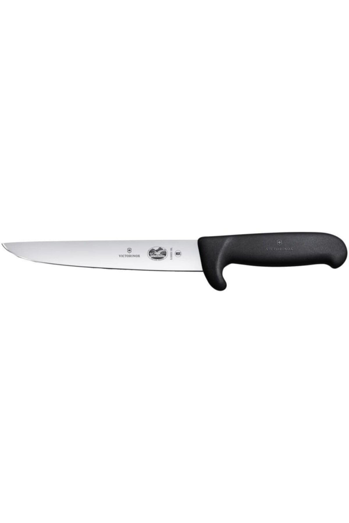 Victorinox mutfak bıçağı Fibrox Safety burun Stechmesser Norm. schl. Siyah 18 cm, 5.5503.18l
