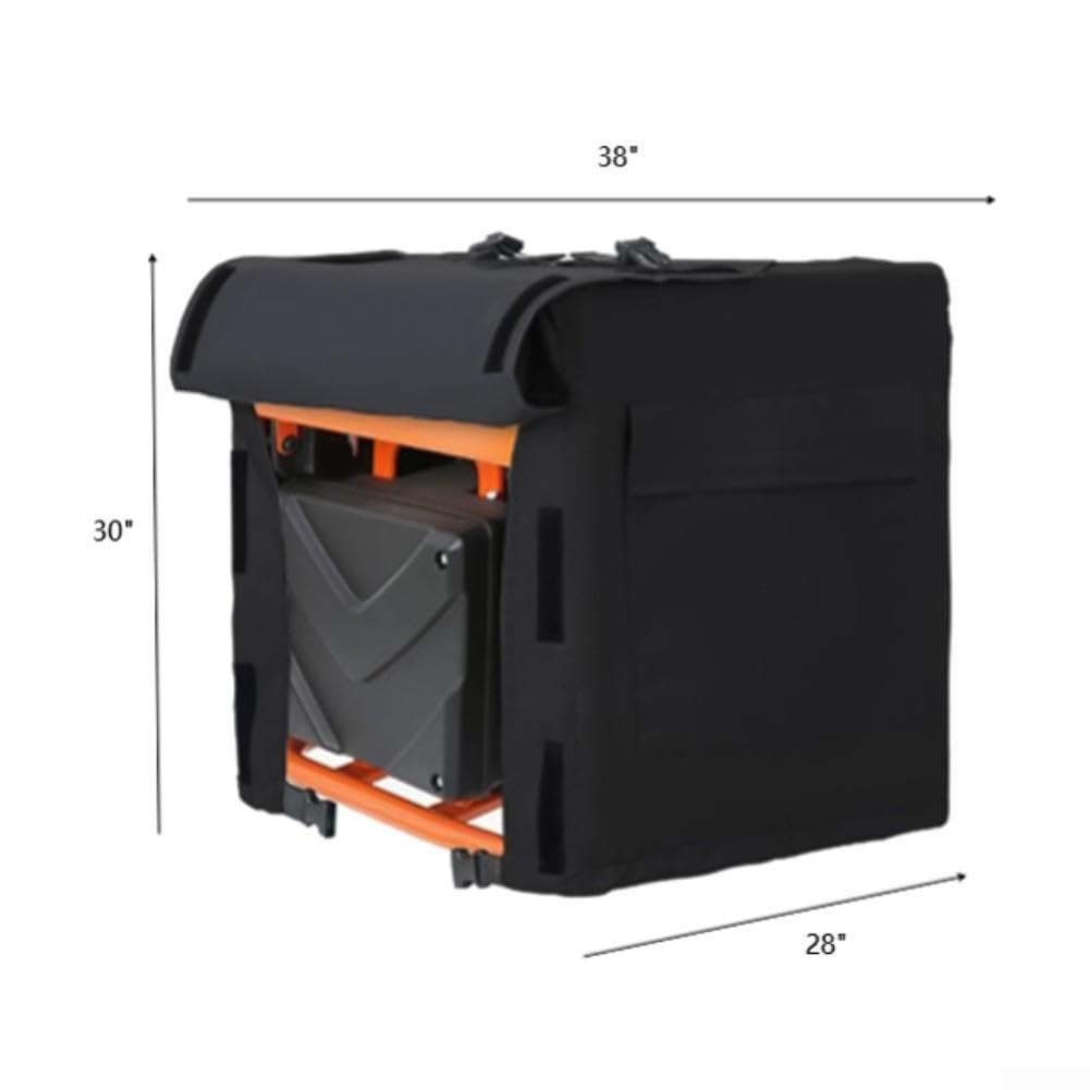 Funda Generador 600D Impermeable Exterior para lona UV para polvo Lluvia Viento Múltiples Tallas Negro(38 * 28 * 30”)
