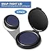 SAYEEC Fingerprint Ink Pad Blue Thumbprint Ink Pad for Office Notary Supplies Identification Security ID Fingerprint Cards, Law Enforcement Fingerprint Kit Thumb Print Ink Pad Stamp Pad (4 Pack)