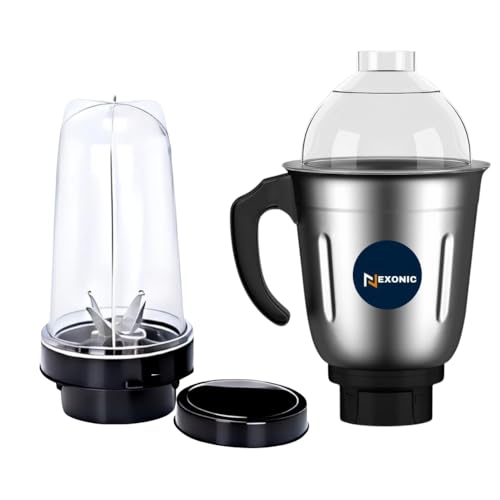 Image of Heavy Quality Chutney1500 ML for All mixer Grinder & Unbreakable bullet mixer grinder set with a versatile bullet mixer juicer500 mL universal 4-teeth coupler,2-slot compatible.