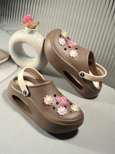 Image of DOCTOR HEALTH SUPER SOFT Women's Platform Clogs | Lightweight EVA Slip-On Garden Shoes with Adjustable Back Strap | Anti-Skid Cushioned Comfortable Casual Sandals for Indoor & Outdoor Wear