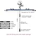BsxiouY Lab Stirrers, 1/2HP Pneumatic Tank Stirrer, 1000L Paint Stirrer, Stirring Rod Length 880MM, Industrial Chemical Pneumatic Stirrer Disperser,A