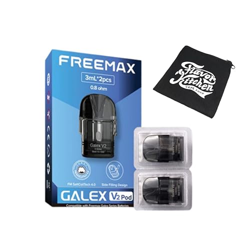 【V2】 交換用一体型タンク for FreeMax Galexシリーズ+FlavorKitchenオリジナルミニポーチセット (1.0Ω)