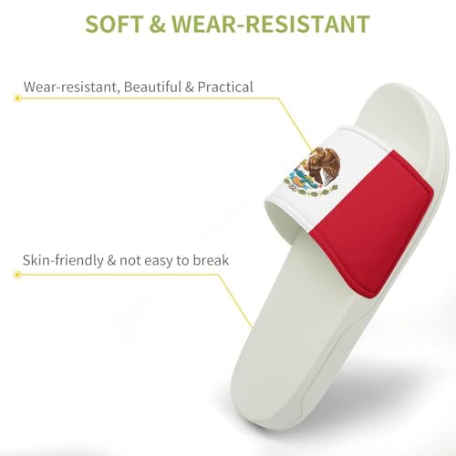 Mexico Mexican flag Slippers Mens Women Slides Shoes Sandals Flag Summer Slipper for Outdoor Beach Home Indoor2