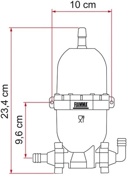 FIAMMA - Vaso de Expansión Universal Fiamma A20 para Bomba AQUA 8 Camper Autocaravana - 61260