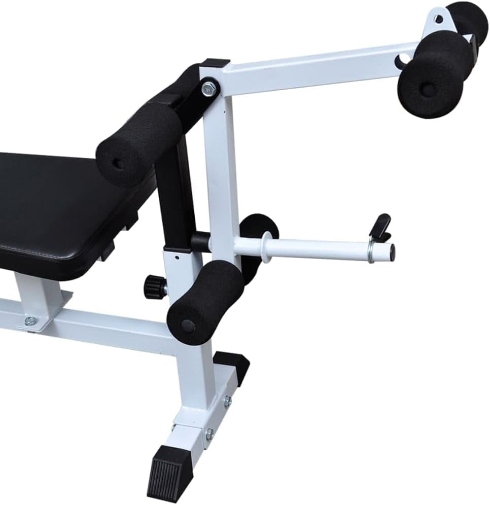 Weight Bench with Weight Rack, Barbell and Dumbbell Set 90 kg(Weight:279.99 lbs),275373