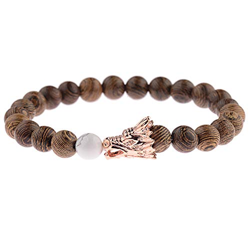 Bracelet couple en pierre naturelle 8mm pour le yoga et le bien-être