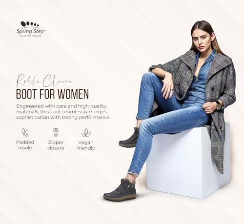 Spring Step Relife Cleora Women’s Ankle Boots with Dual Zippers – Waterproof Outdoor Footwear4